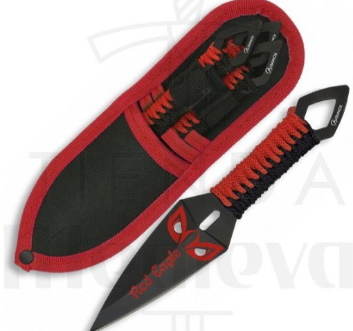 Set 3 cuchillos lanzadores Red Eagle