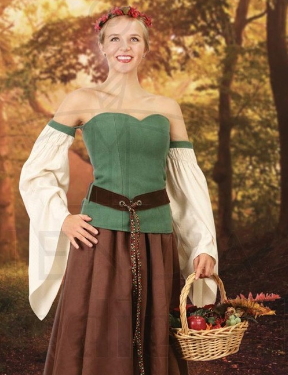 Vestido Medieval Mujer Del Bosque