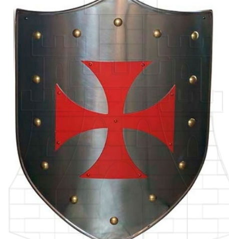 Escudo Cruz Templaria Roja