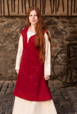 Vestido medieval Lannion rojo