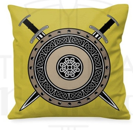 Cojines con estampados vikingos y celtas