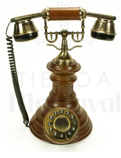 Teléfono Vintage balustra de sobremesa funcional