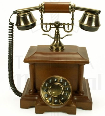 Teléfono Vintage clásico de sobremesa funcional