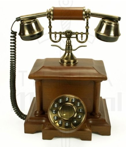Teléfono Vintage clásico de sobremesa funcional