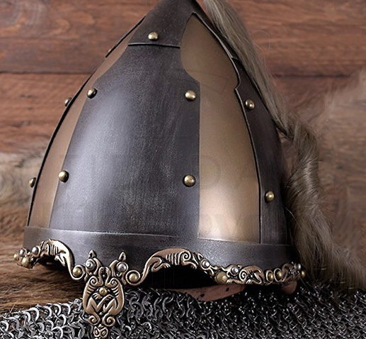 Casco Vikingo Cola De Caballo