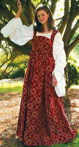 Vestido Medieval Flor De Lys