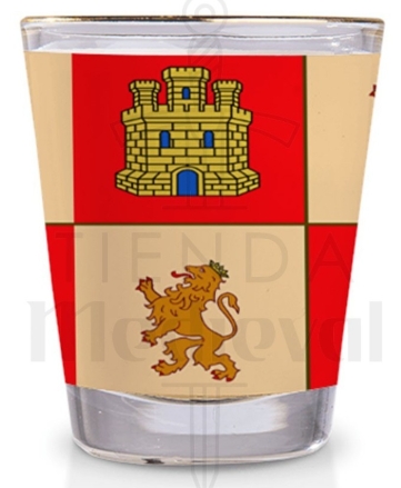 Vaso de chupito escudo Castilla y León