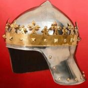 Corona con casco Rey Medieval