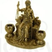 Miniatura Portavelas Temis Diosa De La Justicia