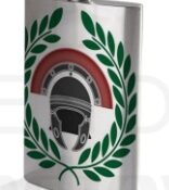 Petaca Centurión Romano En Acero Inoxidable