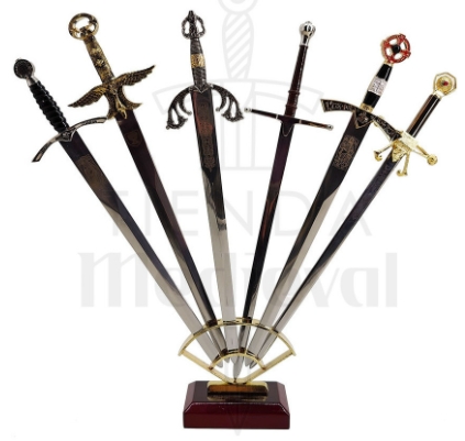 Juego Medieval 2 De 6 Abrecartas Espadas Historicas