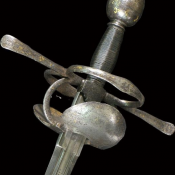 Espada Cazoletas y Puentes, Alonso de Sahagún, el Viejo (siglo XVI)