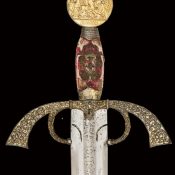 Espada de Patillas. MARIA GRACIA ... MATER (siglo XV)
