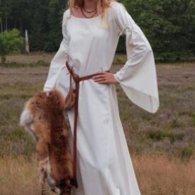 Vestido medieval mujer Burglinde mangas trompeta