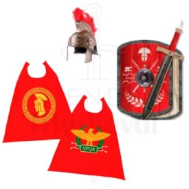 Pack niño Centurión Cornelio Espada, escudo, casco y capa