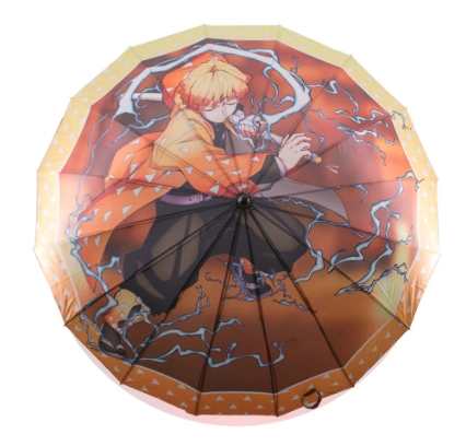 Paraguas mango katana Agatsuma Zenitsu de Demon Slayer