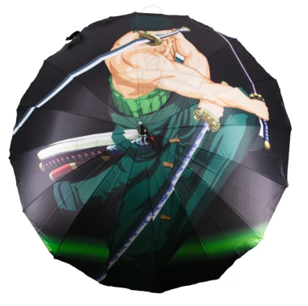 Paraguas mango katana Roronoa Zoro de One Piece