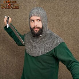 Verdugo medieval de cota de malla (anilla redonda remachada)