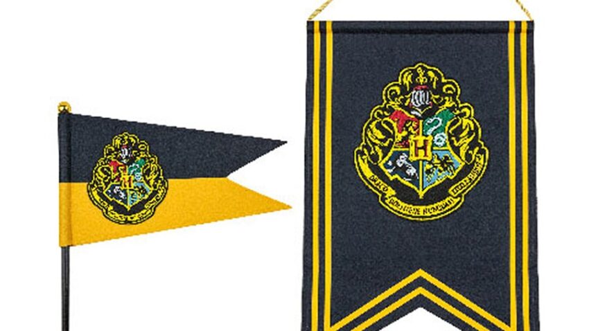Bandera y estandarte Hogwarts de Harry Potter