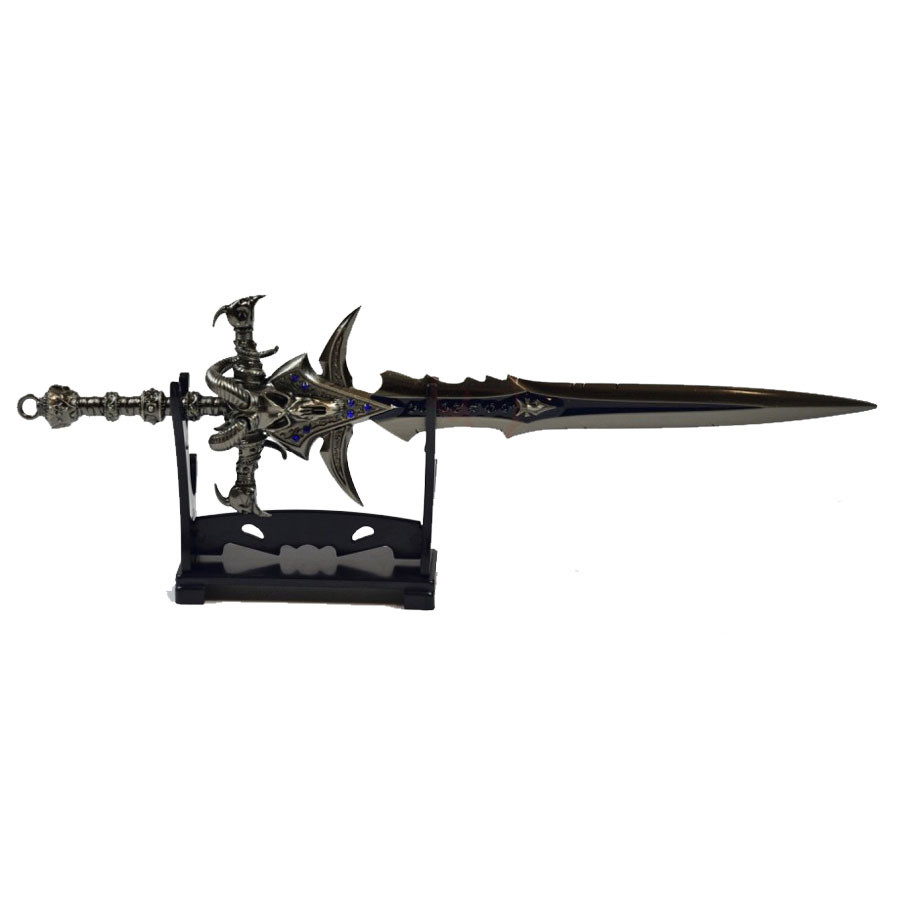 Espada en miniatura Frostmourne de World of Warcraft con soporte 1738164479