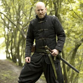 Gambesón medieval acolchado negro