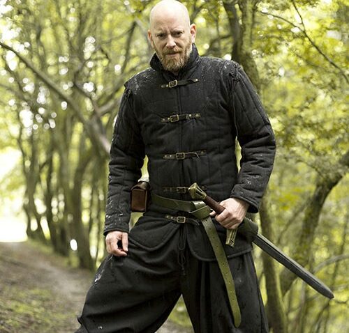 Gambesón medieval acolchado negro