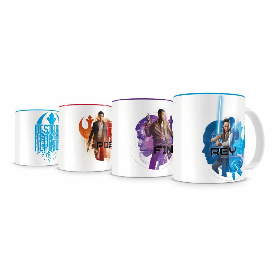 Set Resistencia 4 mini tazas cafe ceramica Star Wars EP VIII 1738142958