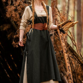 Túnica medieval para mujer Hildegard, verde