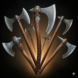 hachas-guerreros-medievales