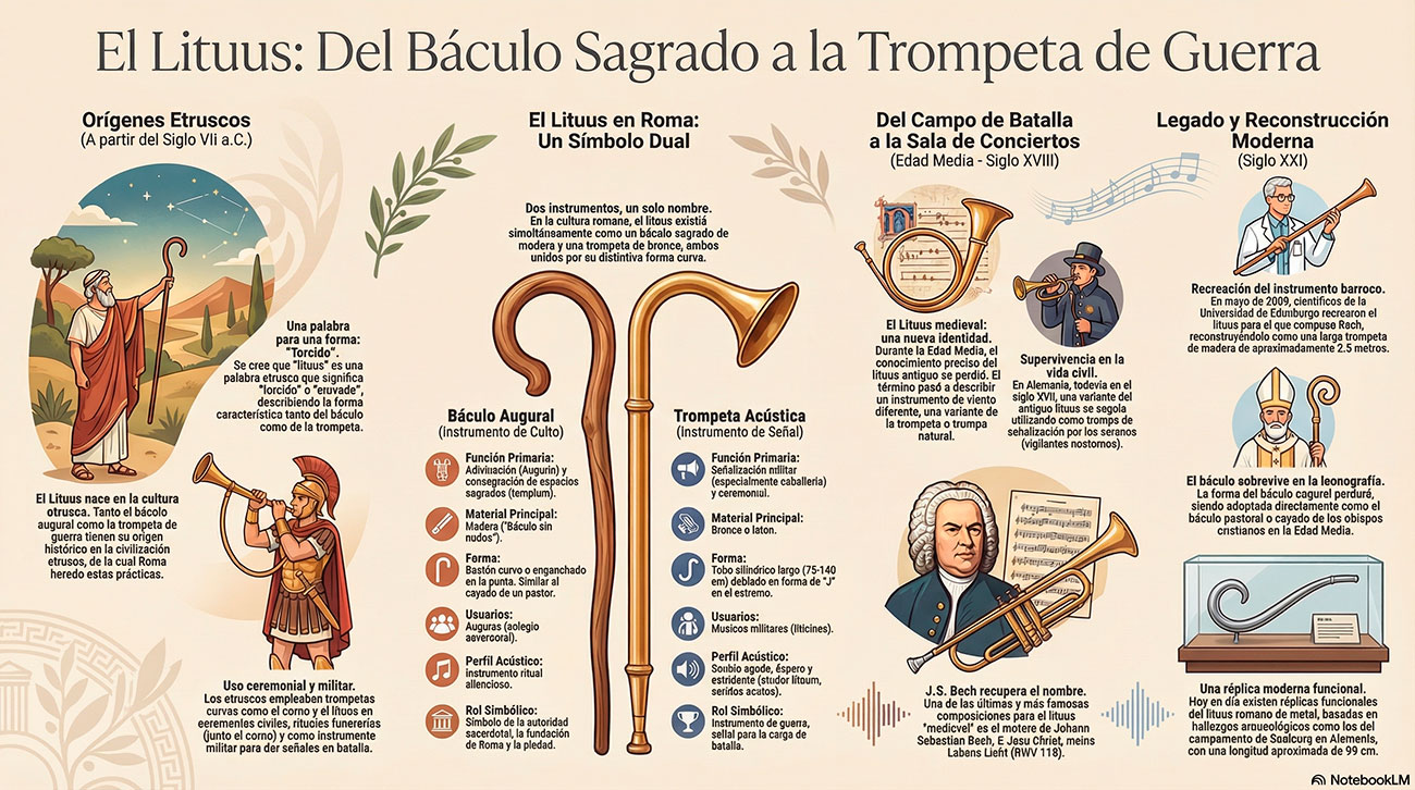 Lituus: Desvelando los secretos sonoros de la música militar romana 2 lituus romano cronologia