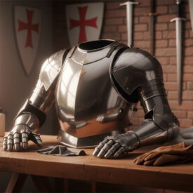 Cómo limpiar y mantener tu réplica de armadura templaria en casa limpiar-replica-armadura-templaria